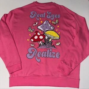 ASOS Men's Pullover Pink Crewneck Sweatshirt